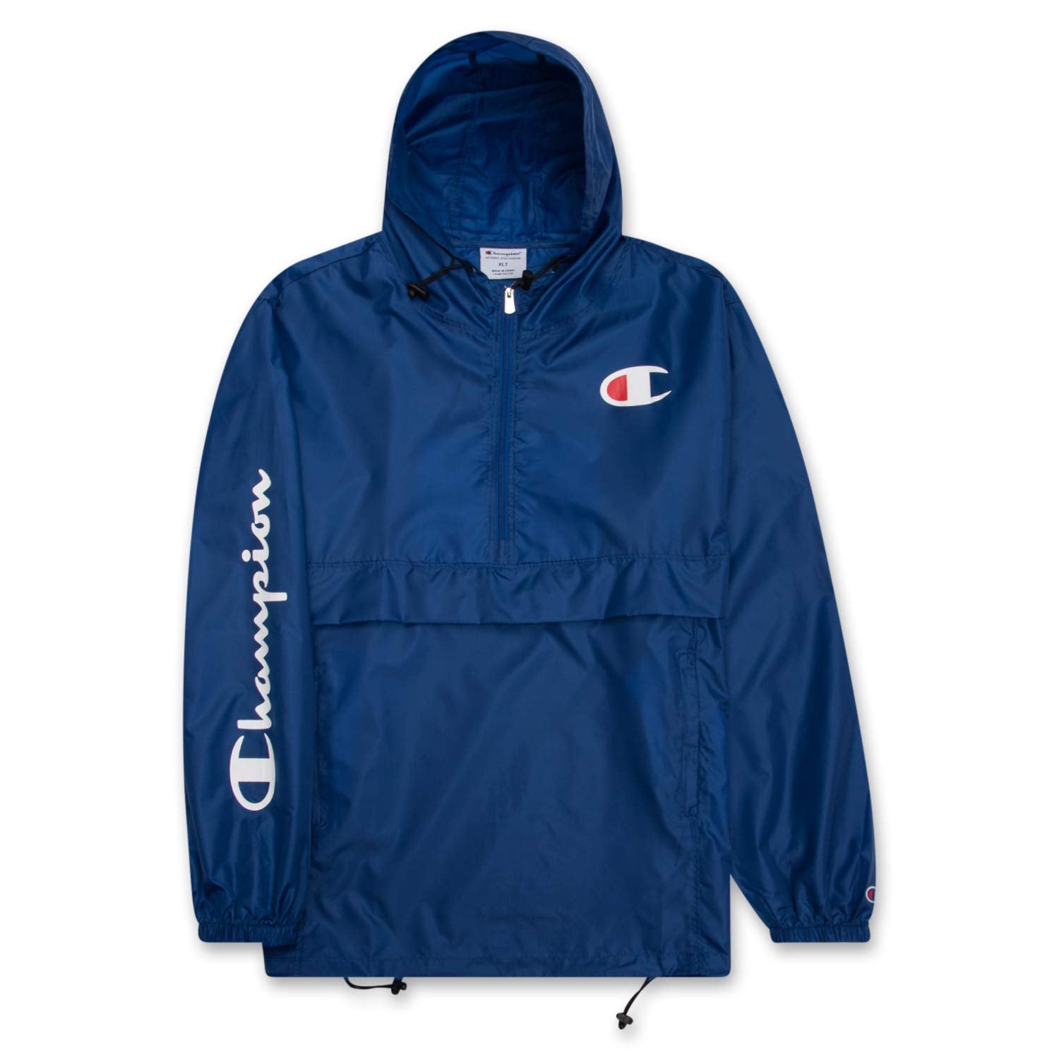 Champion Jacket Mens Big and Tall Hoodie Anorak Windbreaker Men Rain Jacket